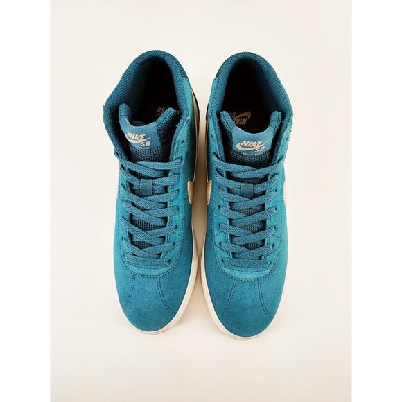 Nike Women's SB Bruin HI Noise Aqua/Summit White Shoes 9.5 US - Picture 4 of 8